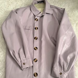Nasty Gal light purple leather top